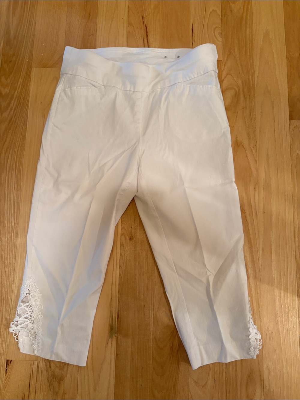Christopher & Banks White Petite Signature Slimming Pants